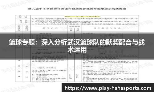 篮球专题：深入分析武汉篮球队的默契配合与战术运用